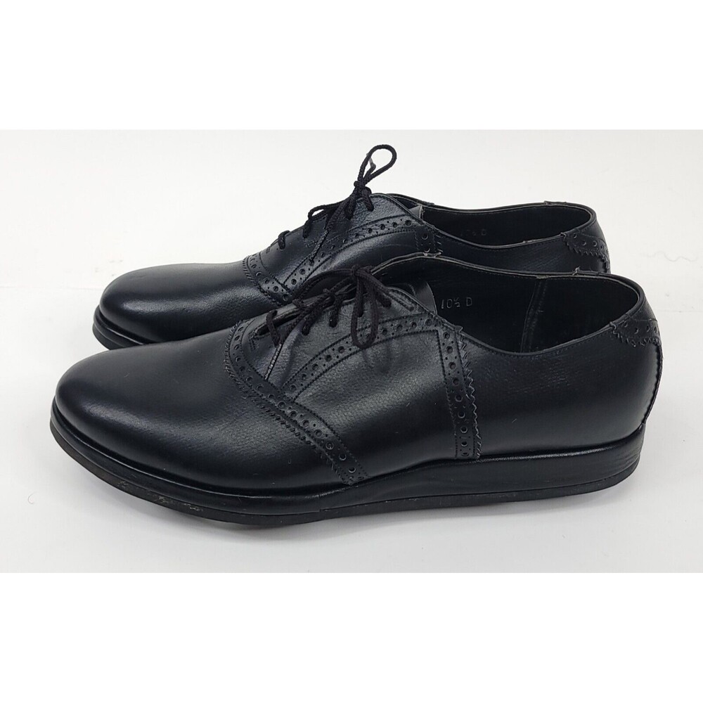 Bowen Oxford Golf Shoes Mens 10.5 D Spiked Vintage Hand Crafted Brogue Leather